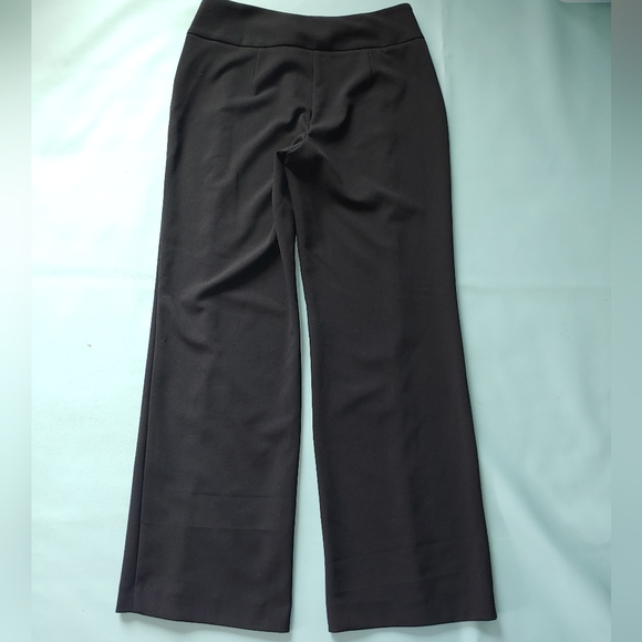 INC Glam Deep Black Wide Leg Embellished Slit Pants WOMEN'S - Picture 3 of 10